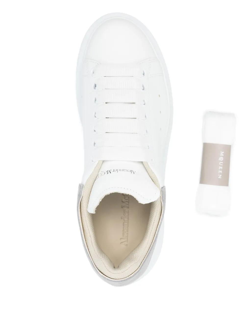 ALEXANDER MCQUEEN Oversized Leather Lace-Up Sneakers for Women - SS25 Edition