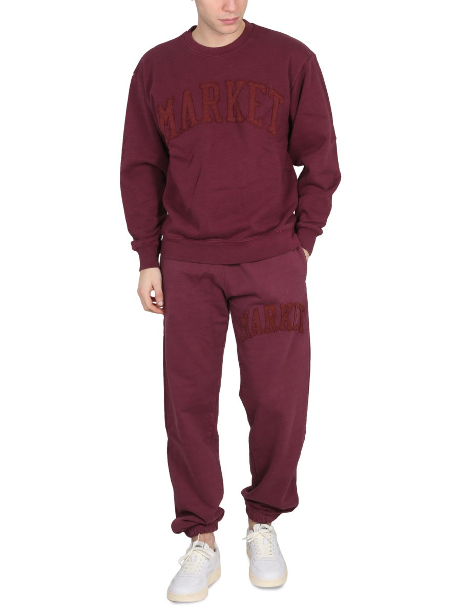 MARKET Vintage Wash Cross-Neck Sweatshirt