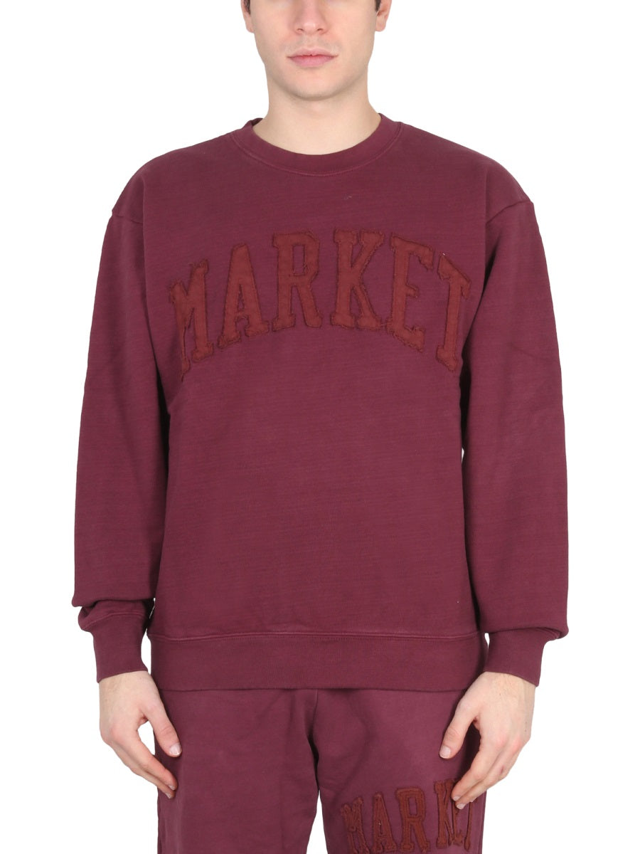 MARKET Vintage Wash Cross-Neck Sweatshirt