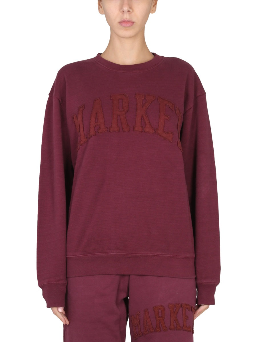 MARKET Vintage Wash Cross-Neck Sweatshirt