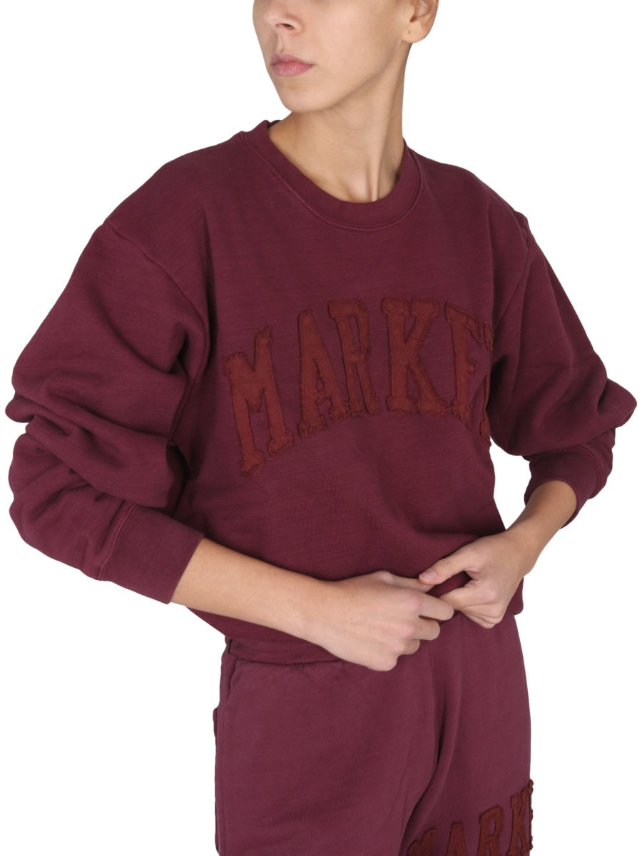 MARKET Vintage Wash Cross-Neck Sweatshirt