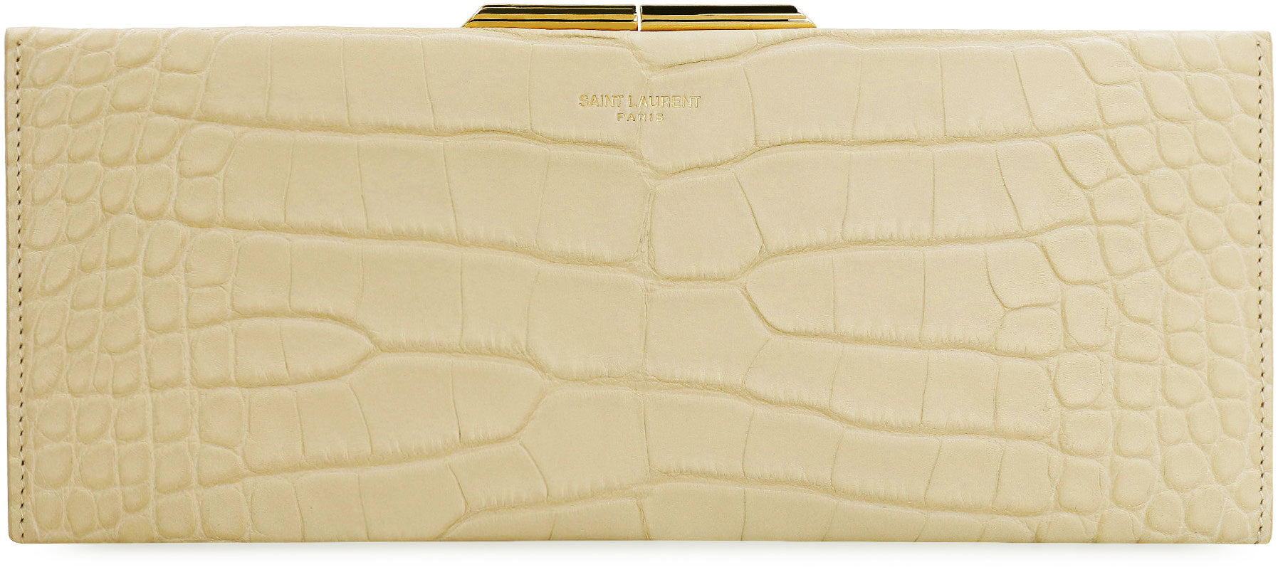 SAINT LAURENT Midnight Mini Leather Clutch - 26 CM