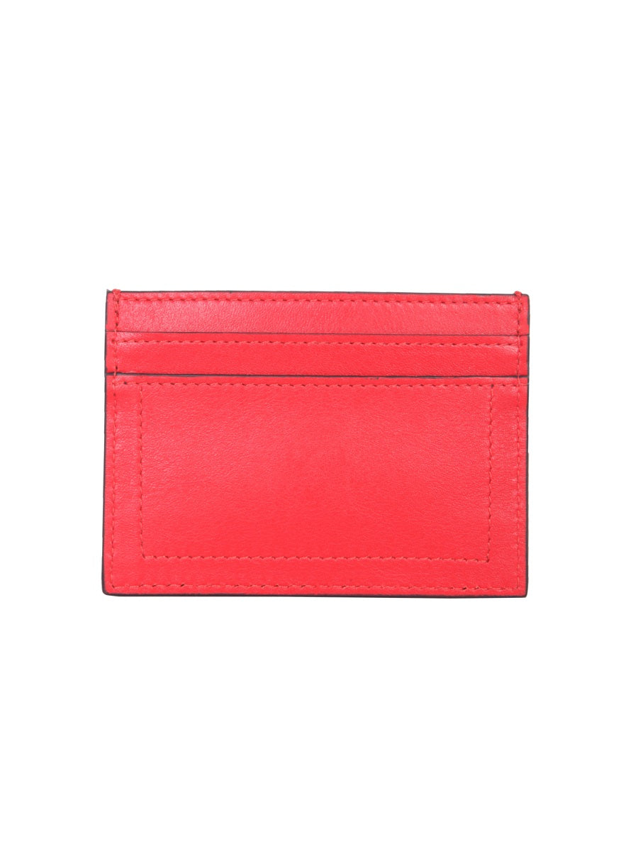 MOSCHINO Chic Leather Card Holder with Front Logo
