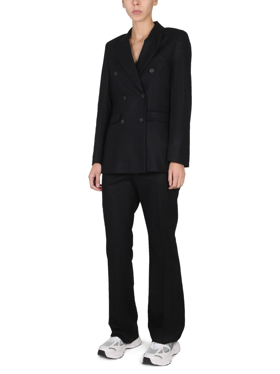 REMAIN BIRGER CHRISTENSEN Peaked Lapel Double-Breasted Mini Jacket