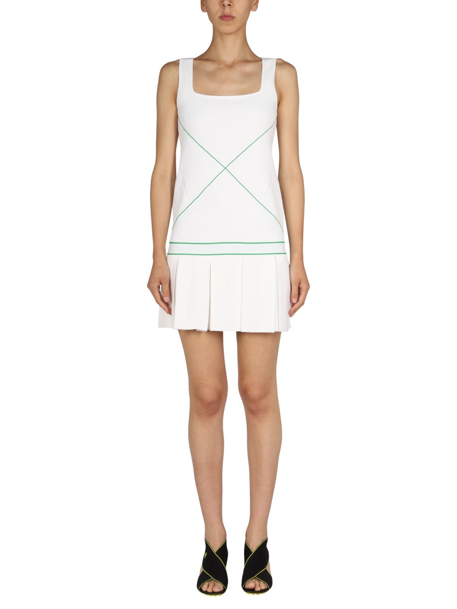 BOTTEGA VENETA Embroidered Logo Mini Dress