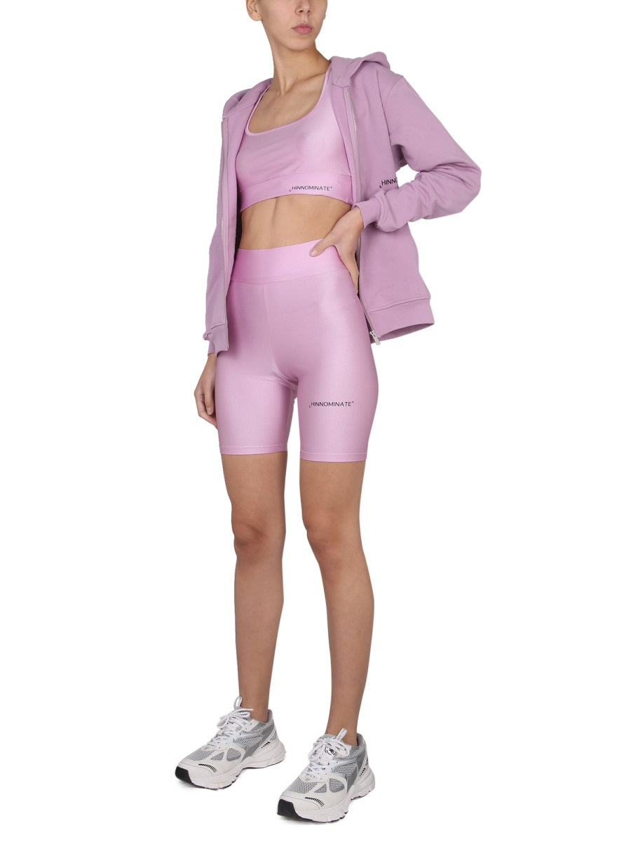 HINNOMINATE Square Neck Mini Logo Top for Women