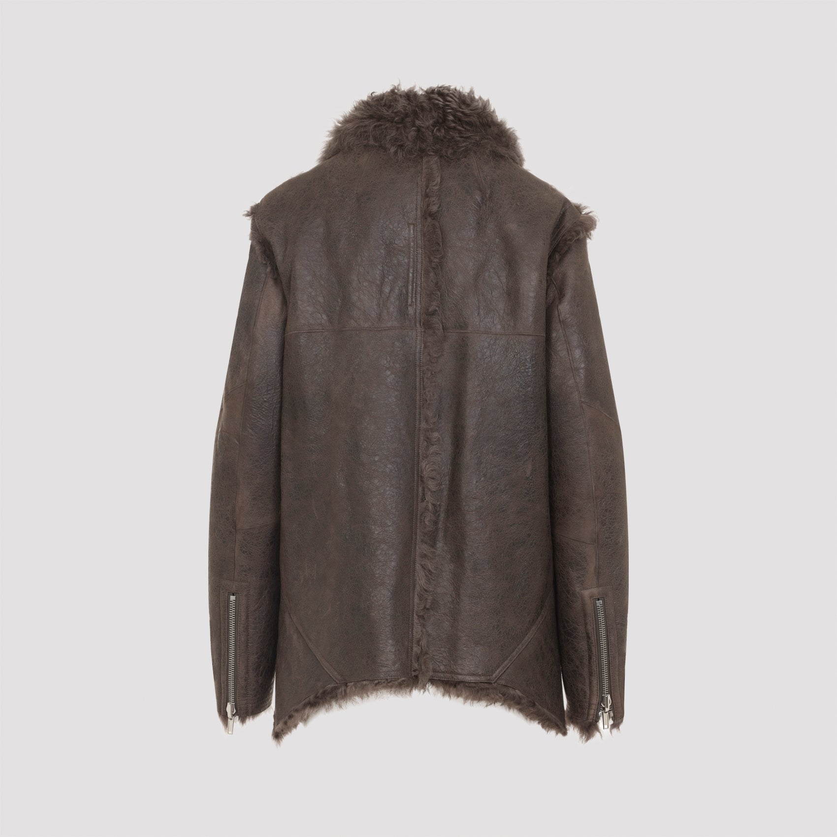 RICK OWENS Men's Luxurious Leather Exploder Jacket