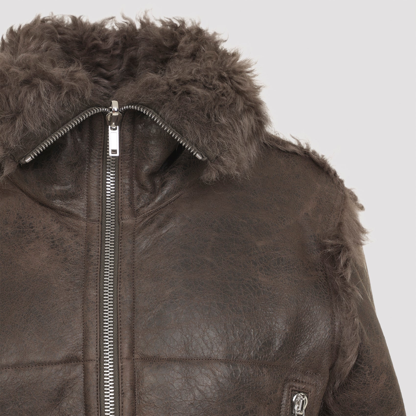 RICK OWENS Men's Luxurious Leather Exploder Jacket