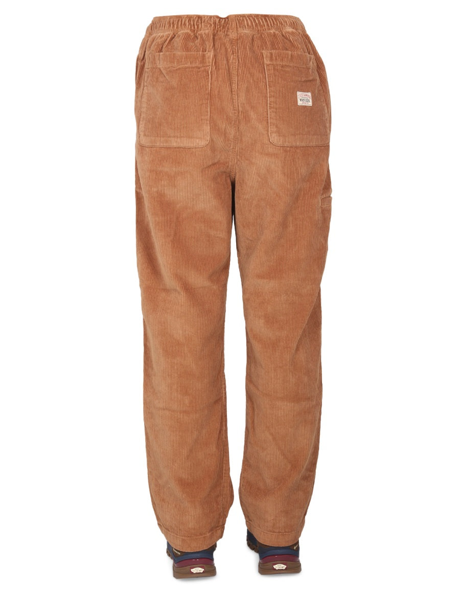 STUSSY Unisex Mini Wale Pants with Elastic Waistband