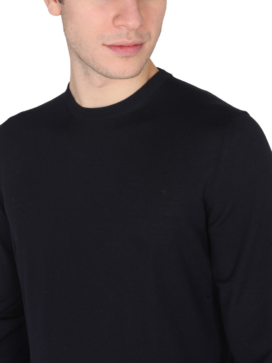 DRUMOHR Cross-Neck Wool T-Shirt for Men