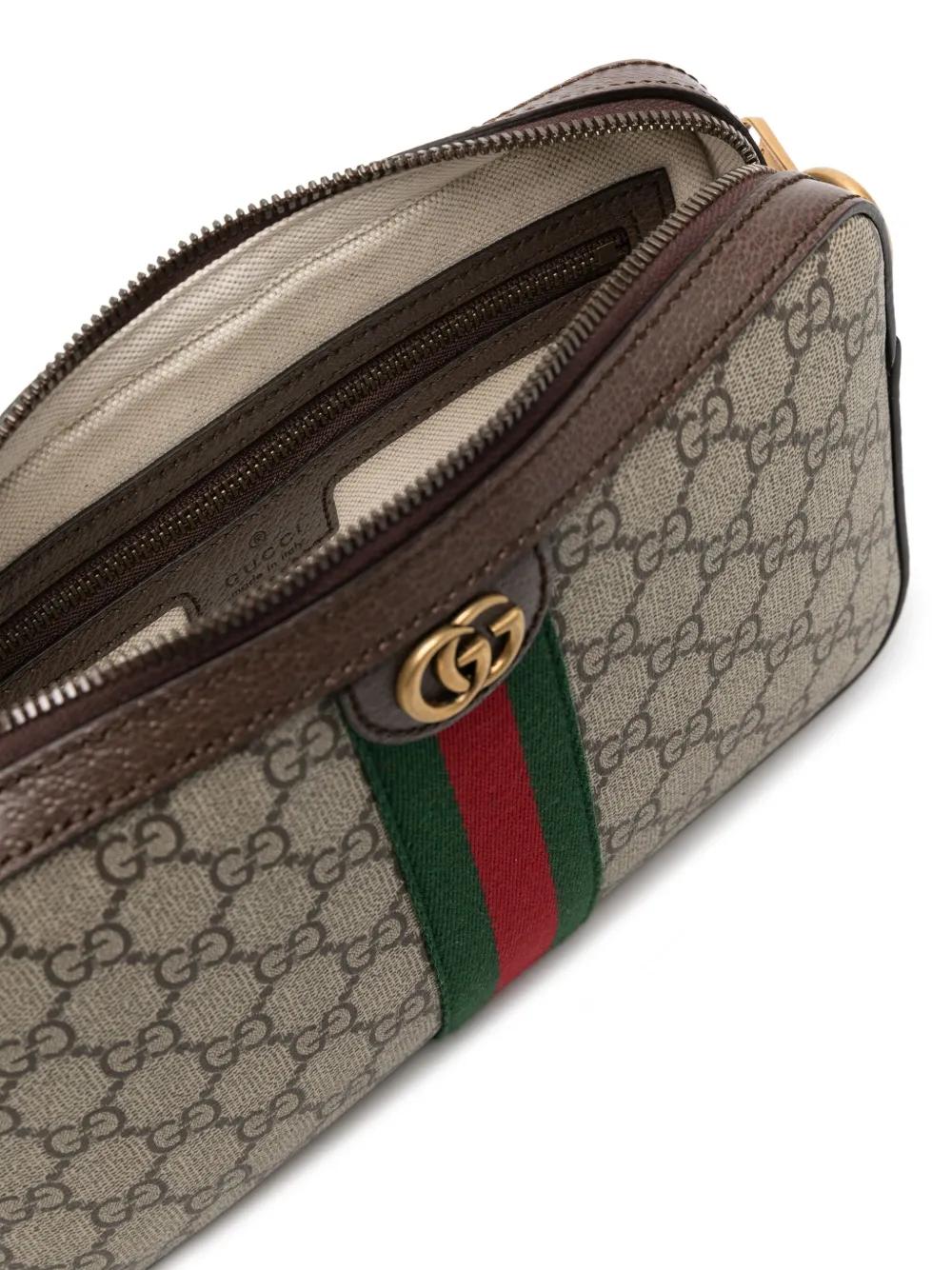 GUCCI Supreme Fabric Ophidia Mini Clutch
