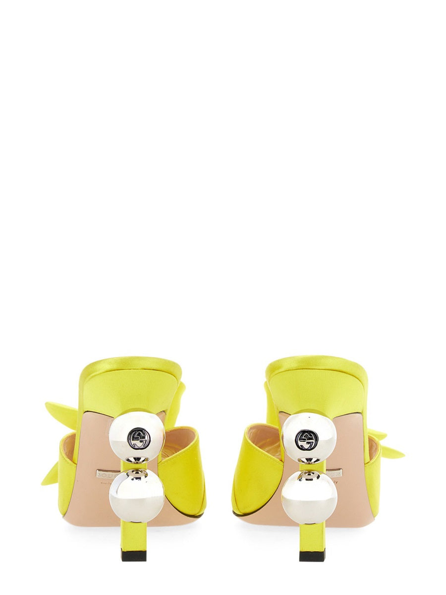 GUCCI Chic Open-Toe Heeled Sandals with Spheres - 9.5 cm