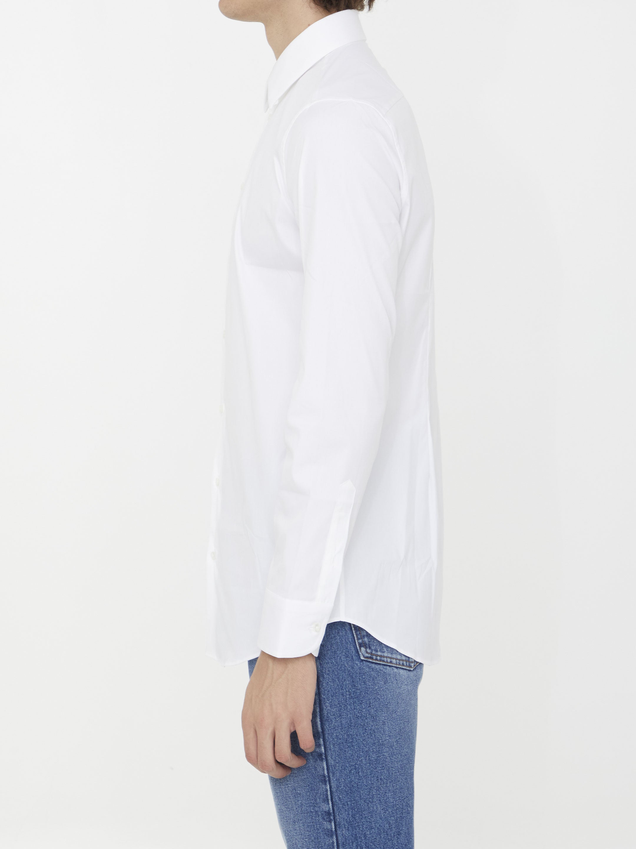GUCCI Regular Fit Stretch Cotton Poplin Shirt - Size 16