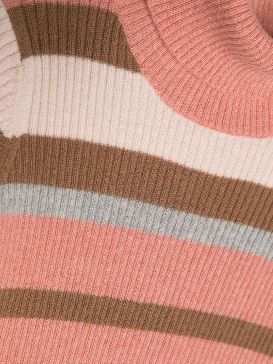 IL GUFO Mini Striped Turtleneck Sweater