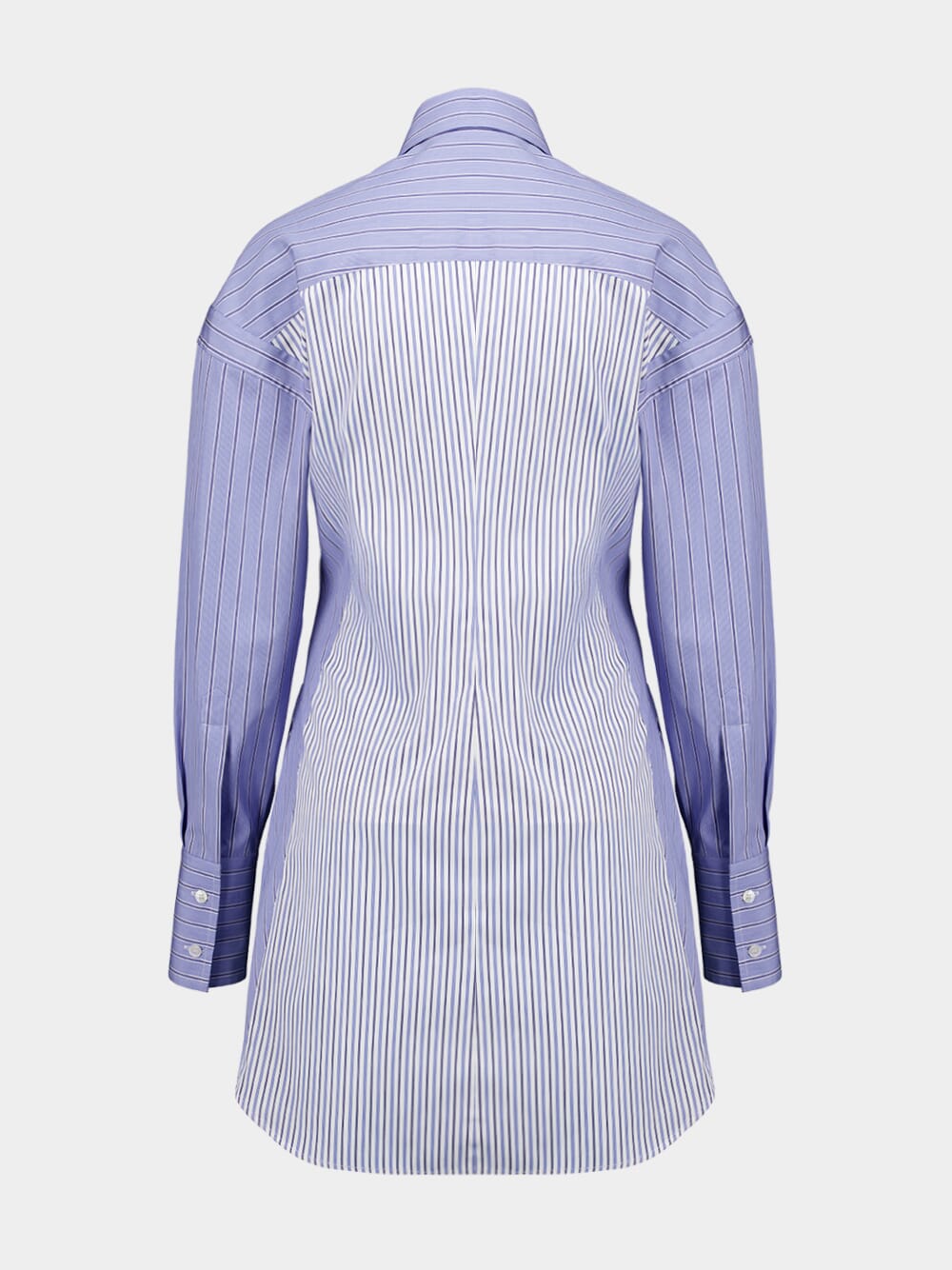 STELLA MCCARTNEY Striped Dress with Pointed Collar - Size 36