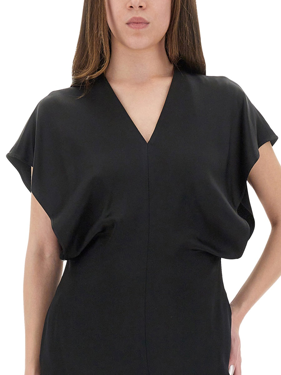 STELLA MCCARTNEY Elegant Viscose and Acetate Dress for Women - FW25 Collection