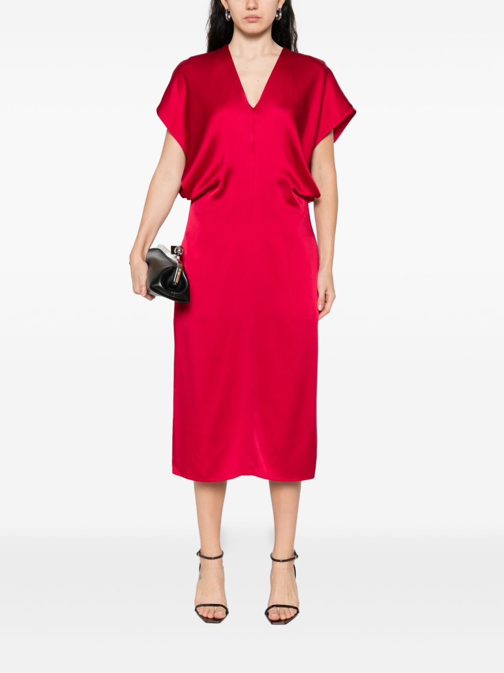STELLA MCCARTNEY V-Necked Midi Dress for Women