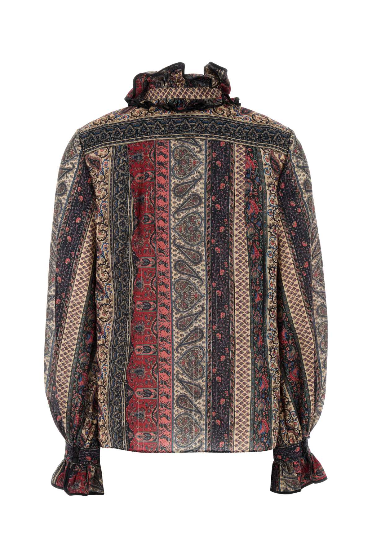 VALENTINO GARAVANI Printed Cotton Blend Blouse - Size L