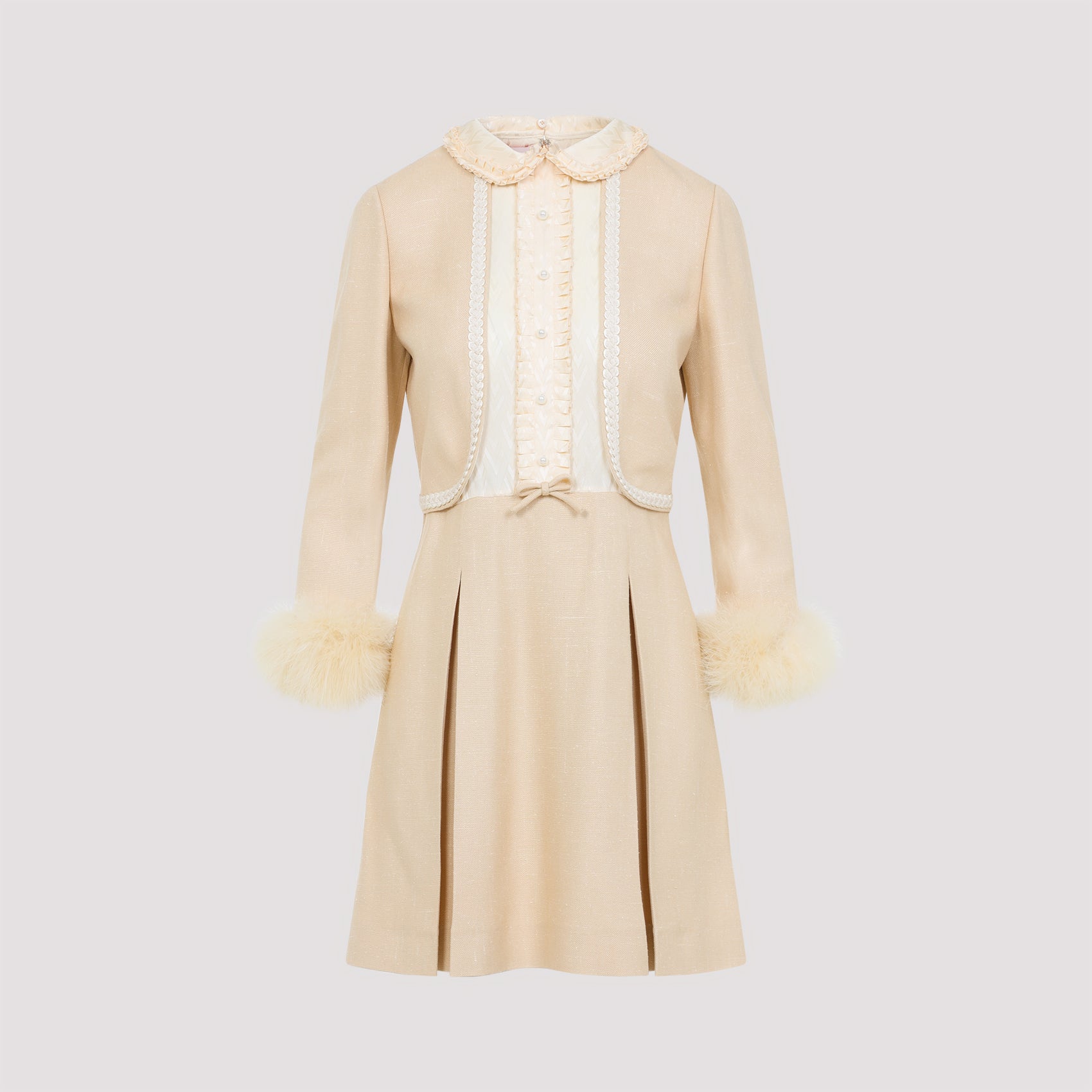 VALENTINO Elegant Feathers Mini Dress for Women