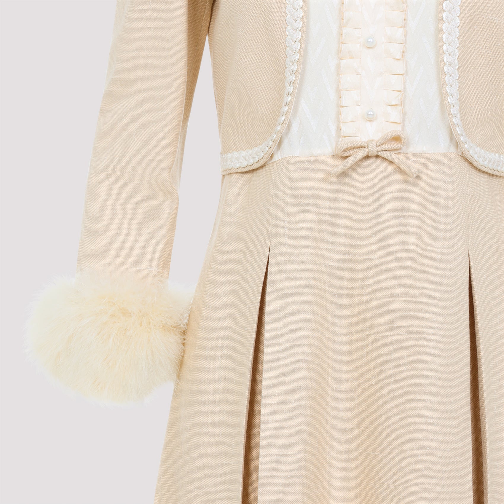 VALENTINO Elegant Feathers Mini Dress for Women