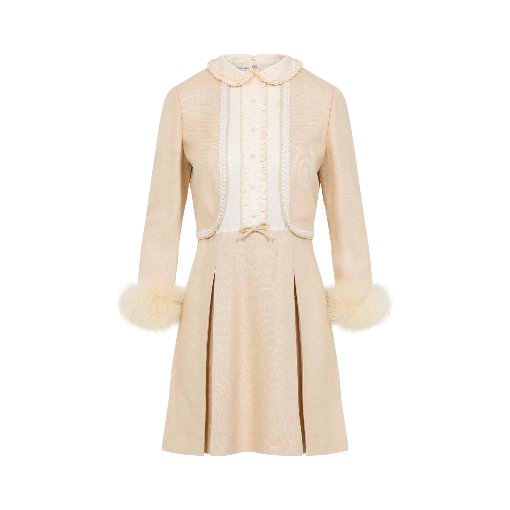 VALENTINO Elegant Feathers Mini Dress for Women