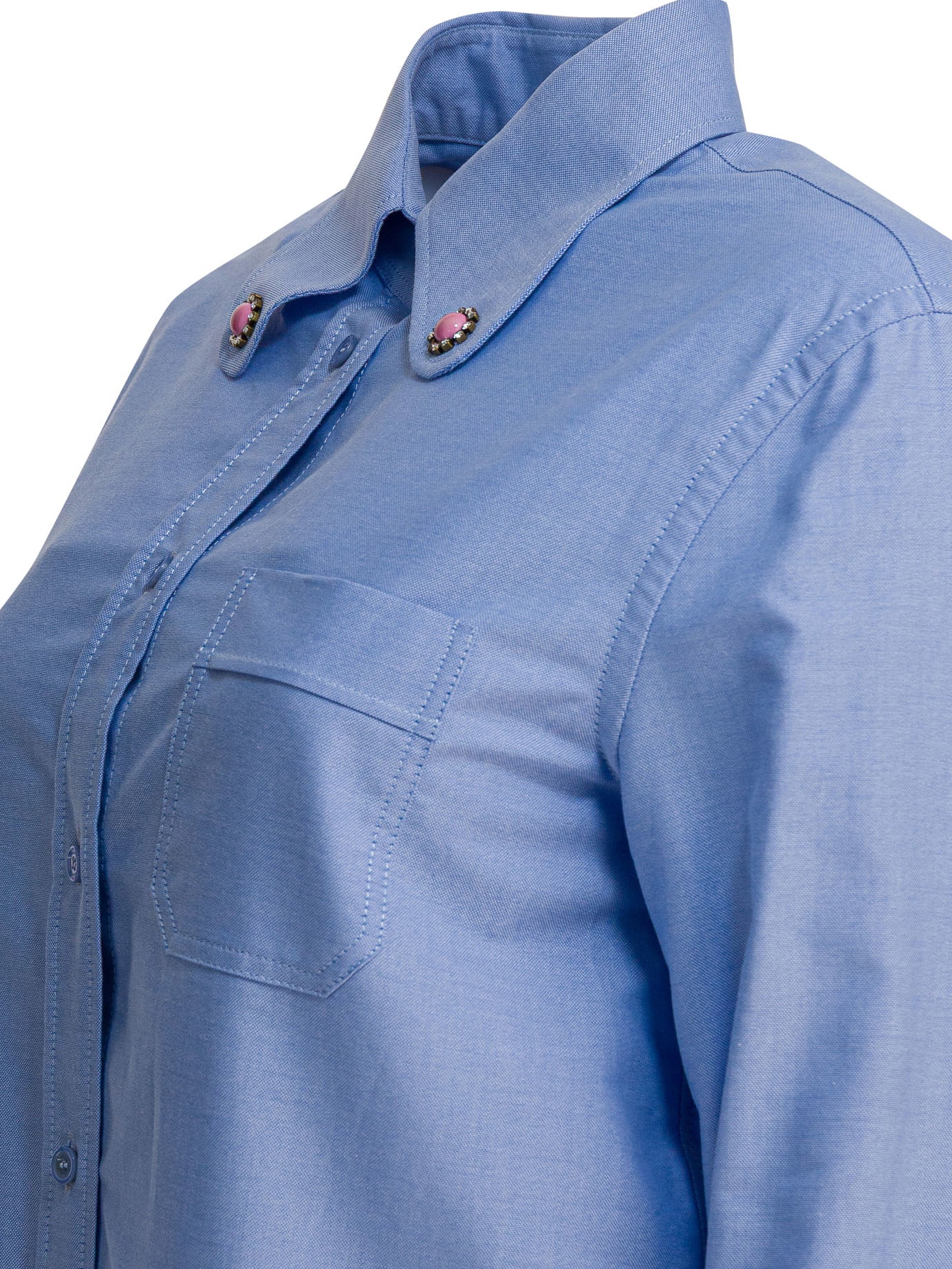 VALENTINO Embellished Collar Button-Down Shirt - Regular Fit