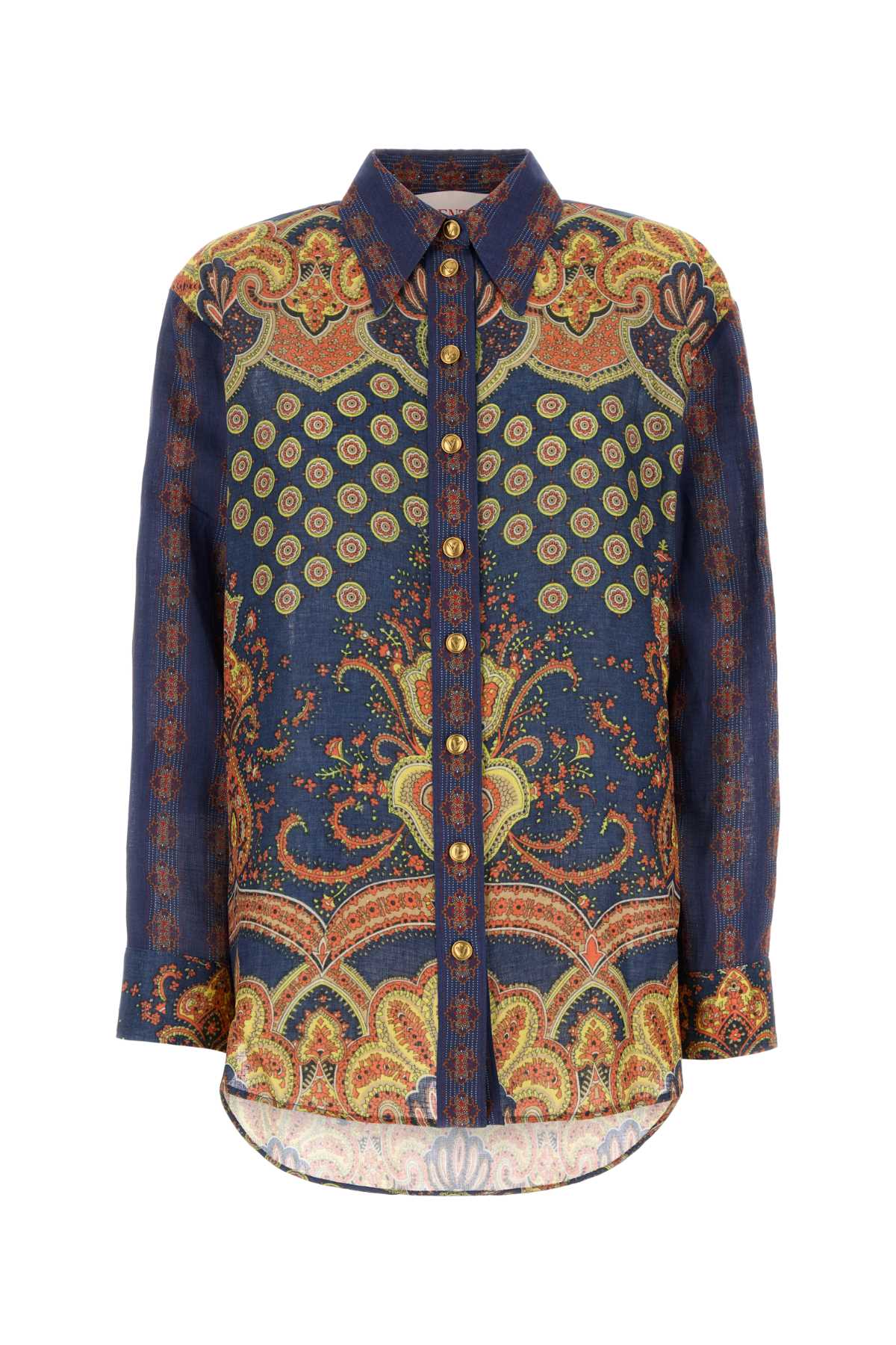 VALENTINO GARAVANI Printed Linen Shirt for Women