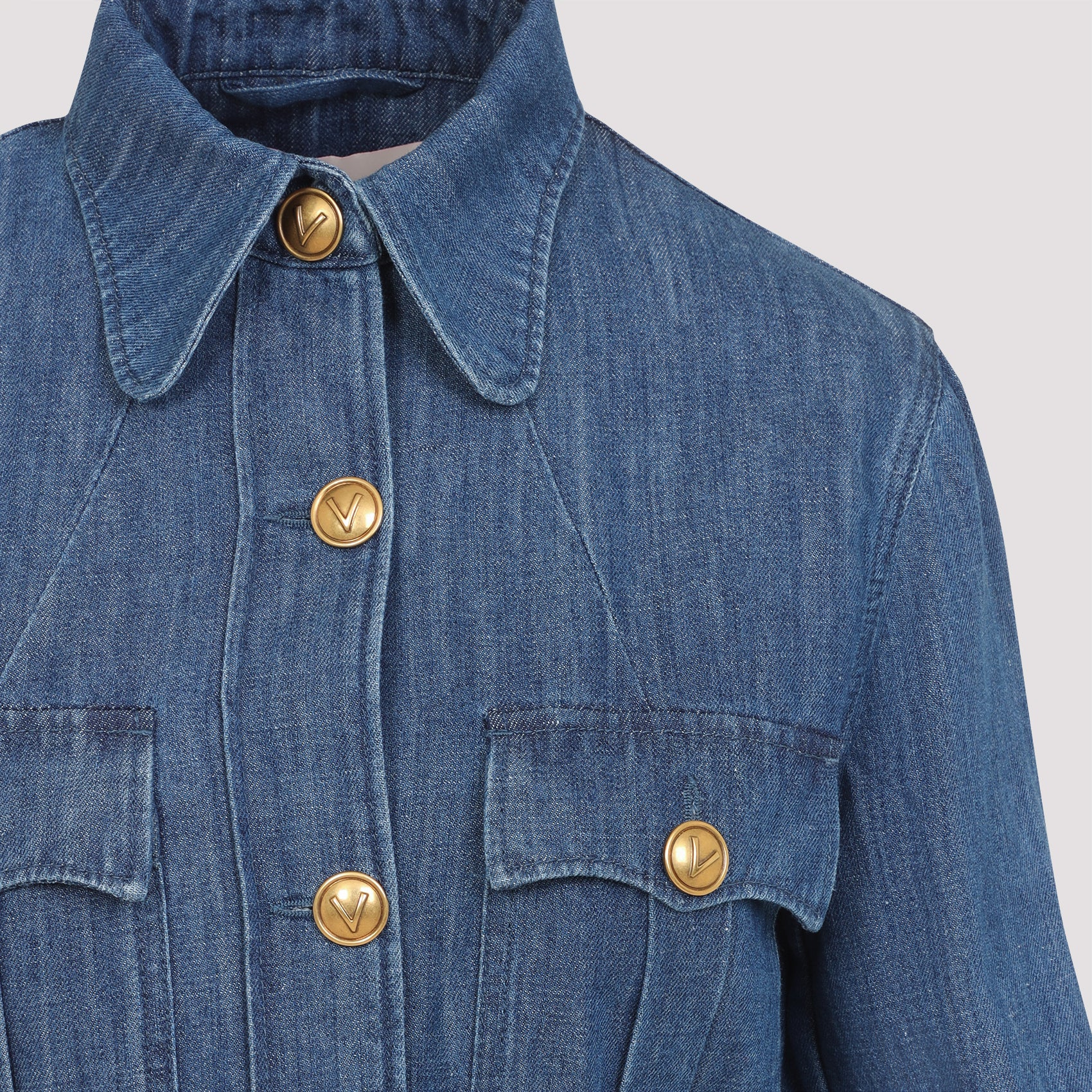 VALENTINO Denim Overshirt Jacket for Women