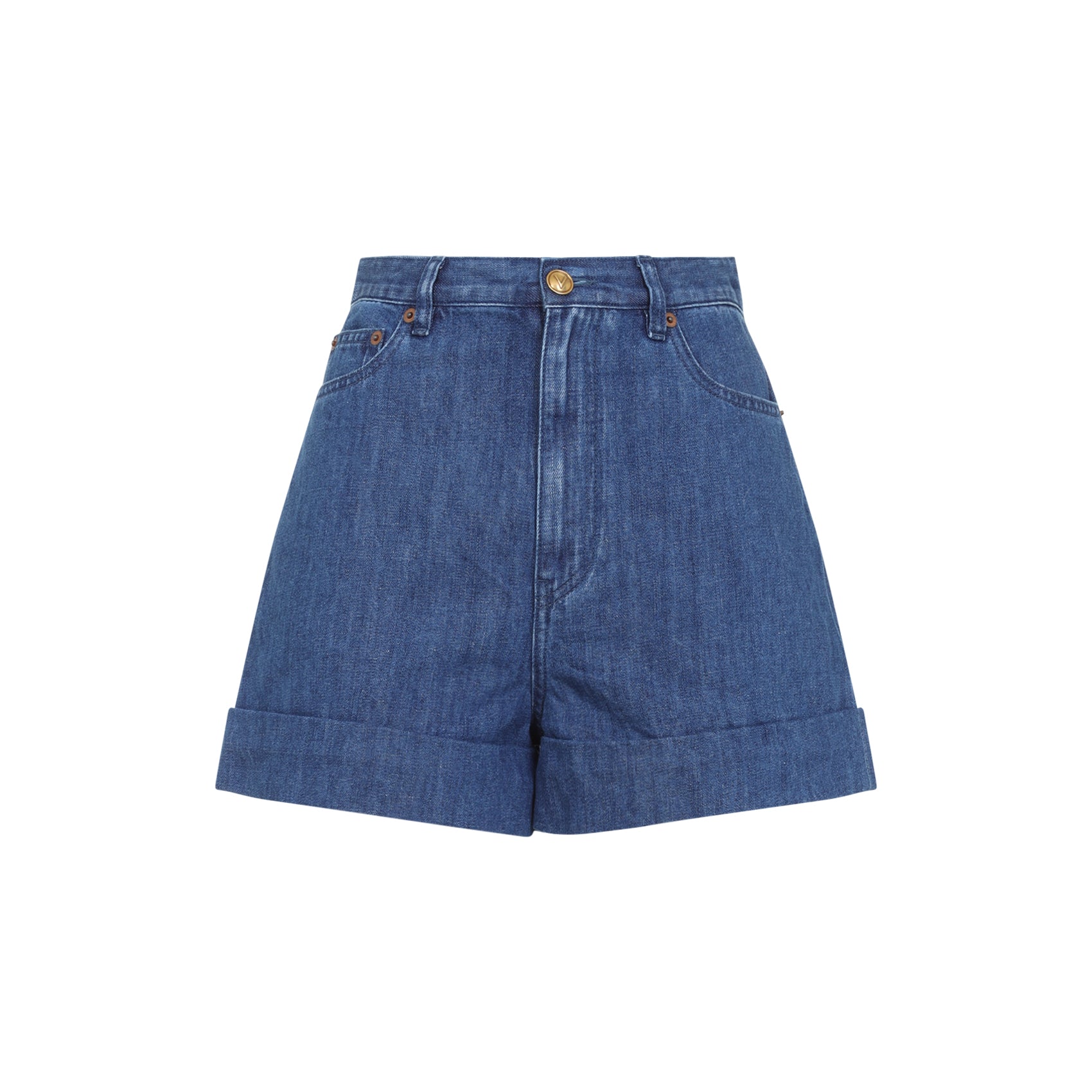 VALENTINO GARAVANI Denim Mini Shorts for Women - SS25 Collection