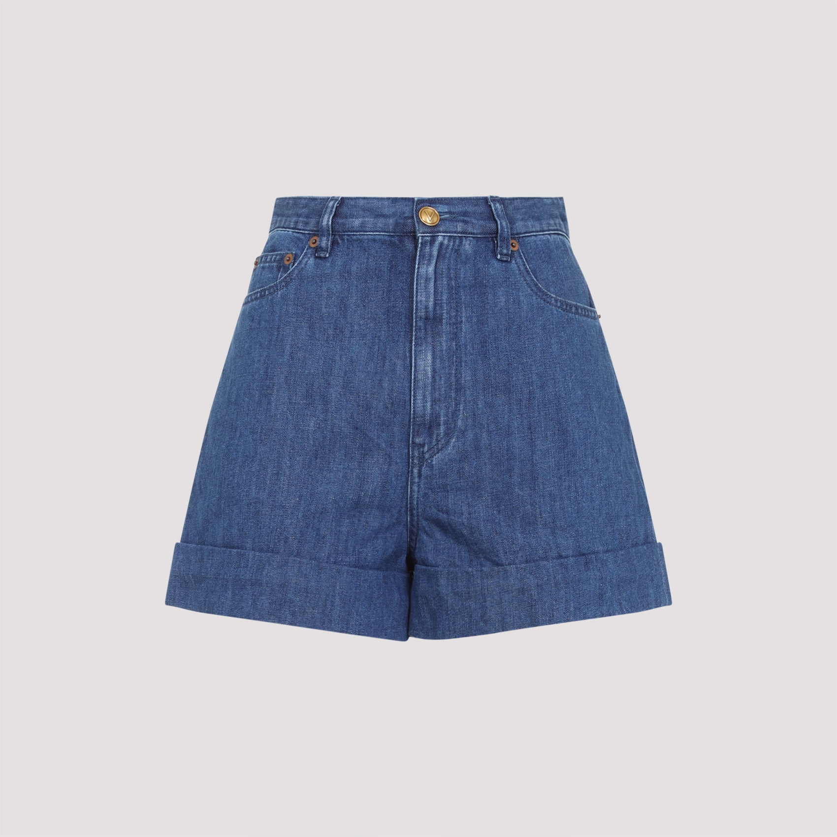 VALENTINO GARAVANI Denim Mini Shorts for Women - SS25 Collection