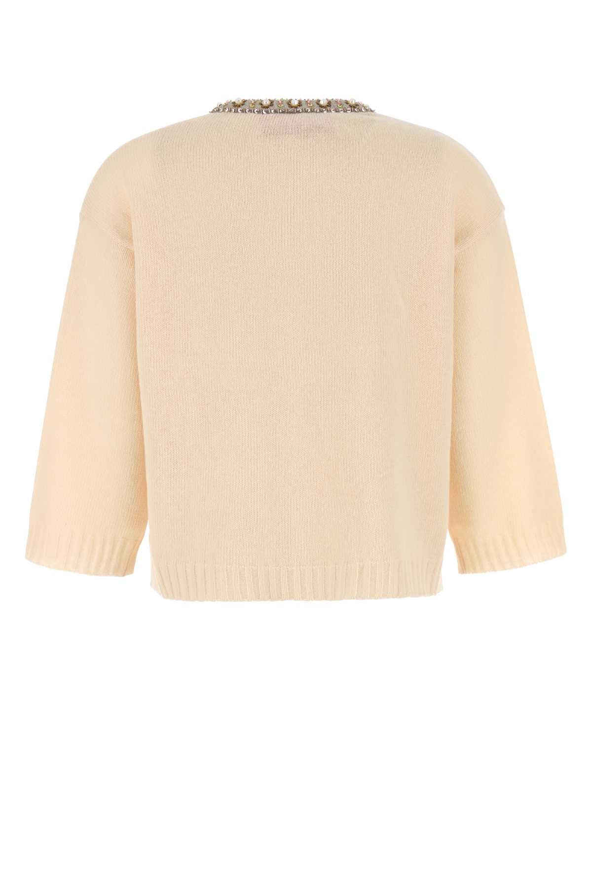 VALENTINO GARAVANI Wool Sweater with Embroideries - Women's Fashion