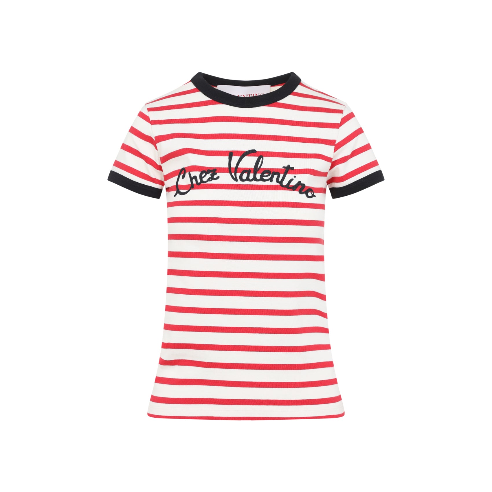VALENTINO Mini Striped Cotton T-Shirt