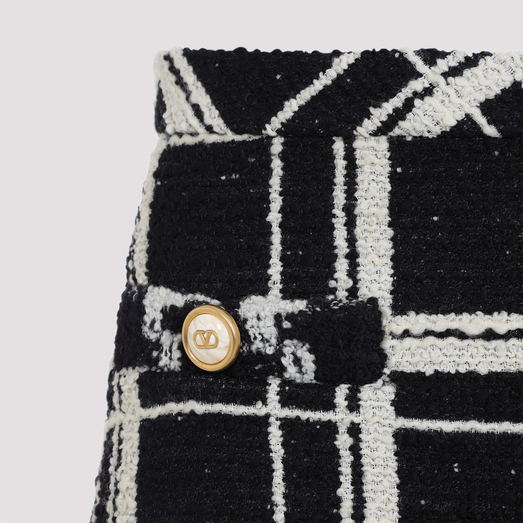 VALENTINO GARAVANI Chic Macro Check Mini Skirt