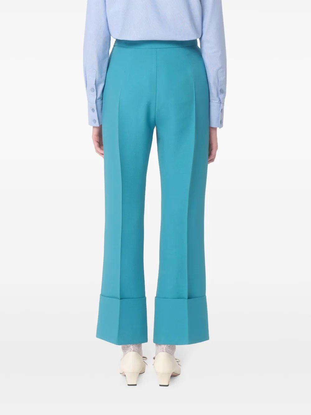 VALENTINO Wide Leg Cropped Pants