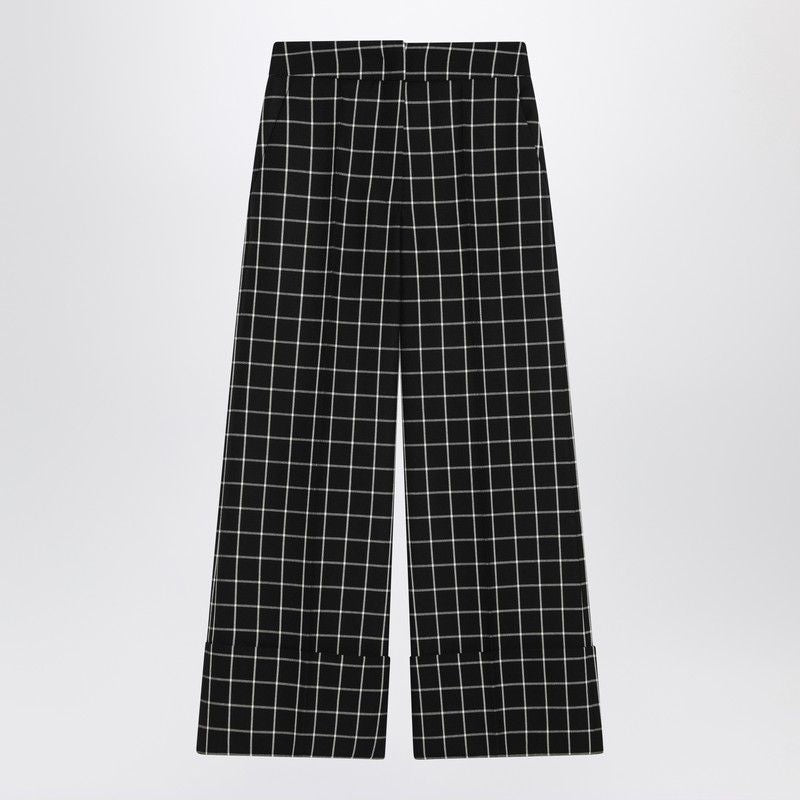 VALENTINO High Waist Checkered Trousers for Women - SS25