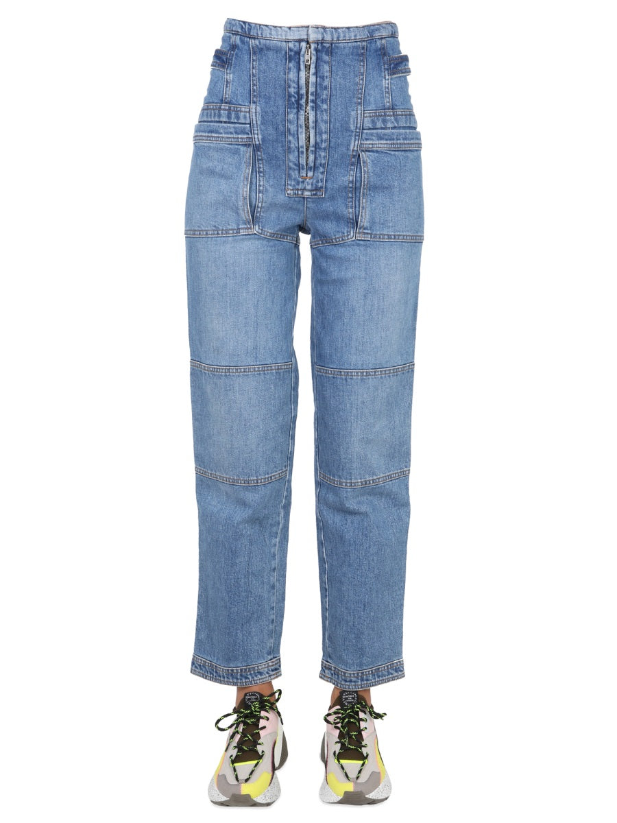 STELLA MCCARTNEY Classic Women's Denim Jeans with Button and Zipper Closure