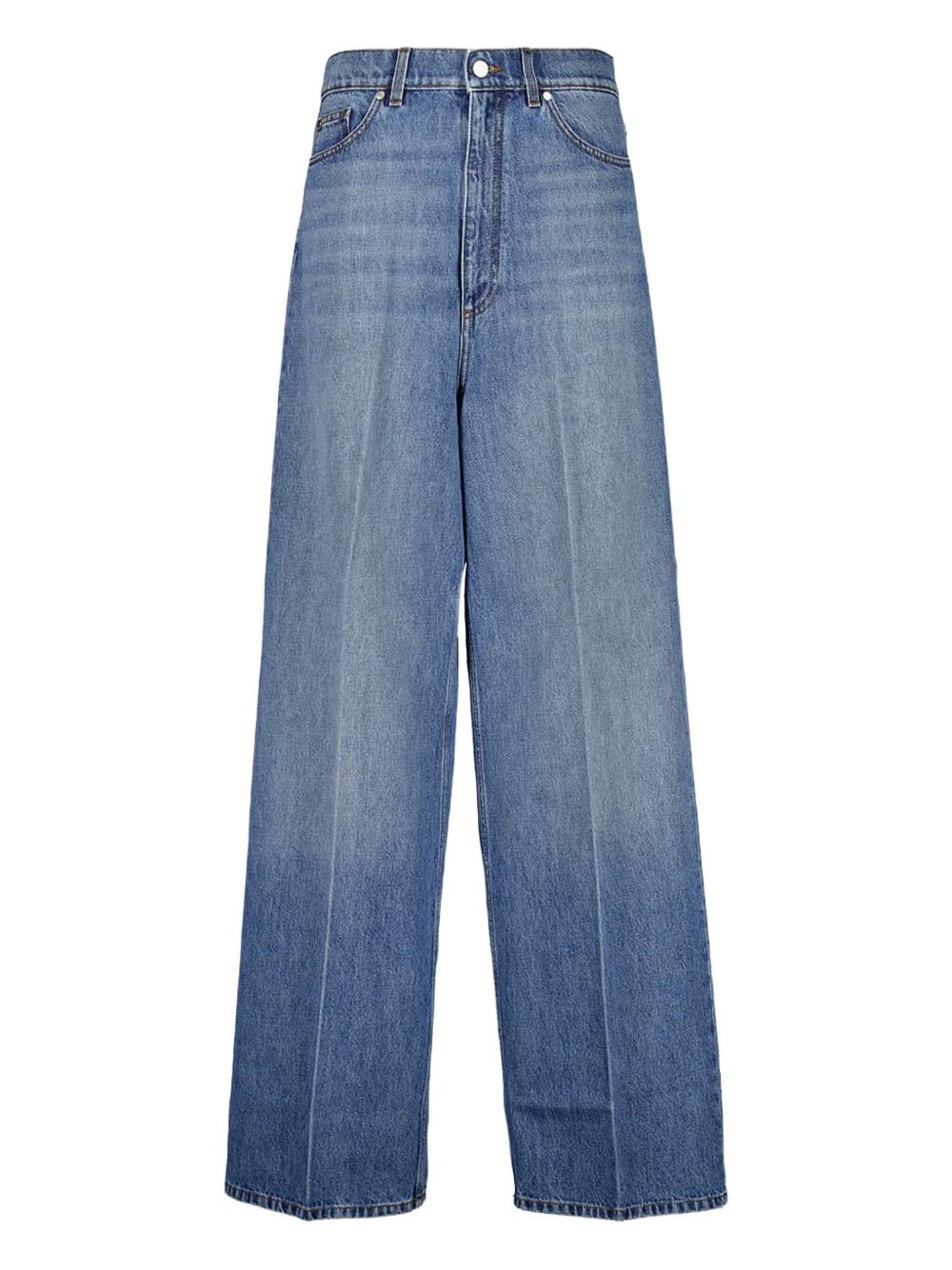 STELLA MCCARTNEY High Waist Wide Leg Denim Jeans