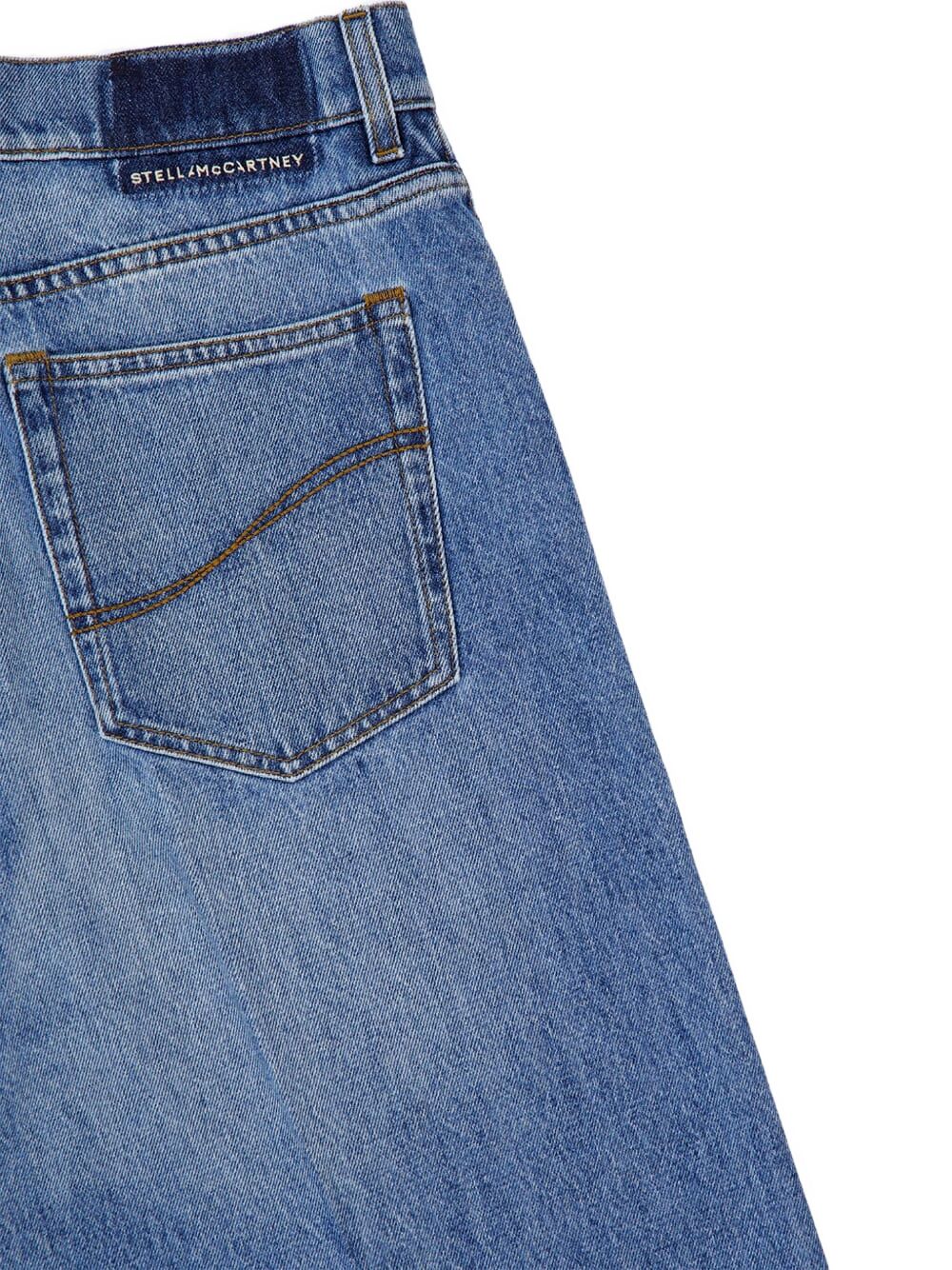 STELLA MCCARTNEY High Waist Wide Leg Denim Jeans