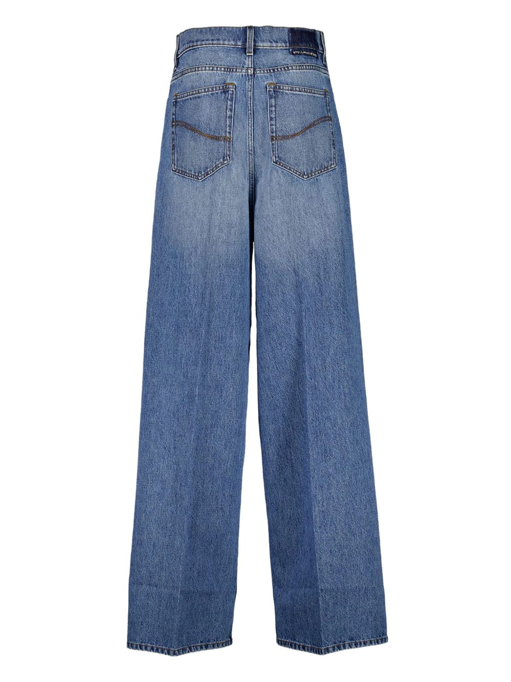 STELLA MCCARTNEY High Waist Wide Leg Denim Jeans