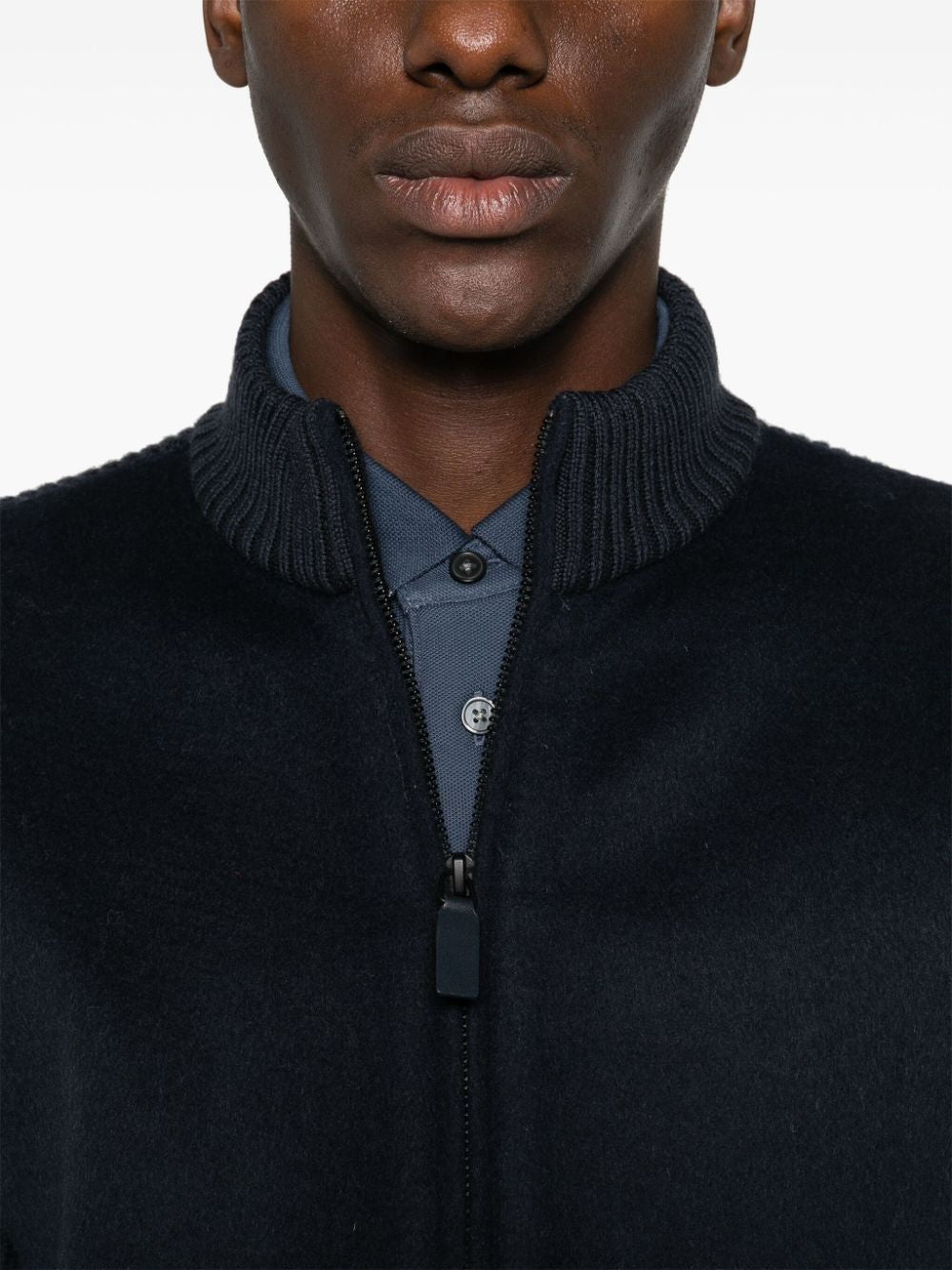 EMPORIO ARMANI Stylish Panelled Cardigan for Men