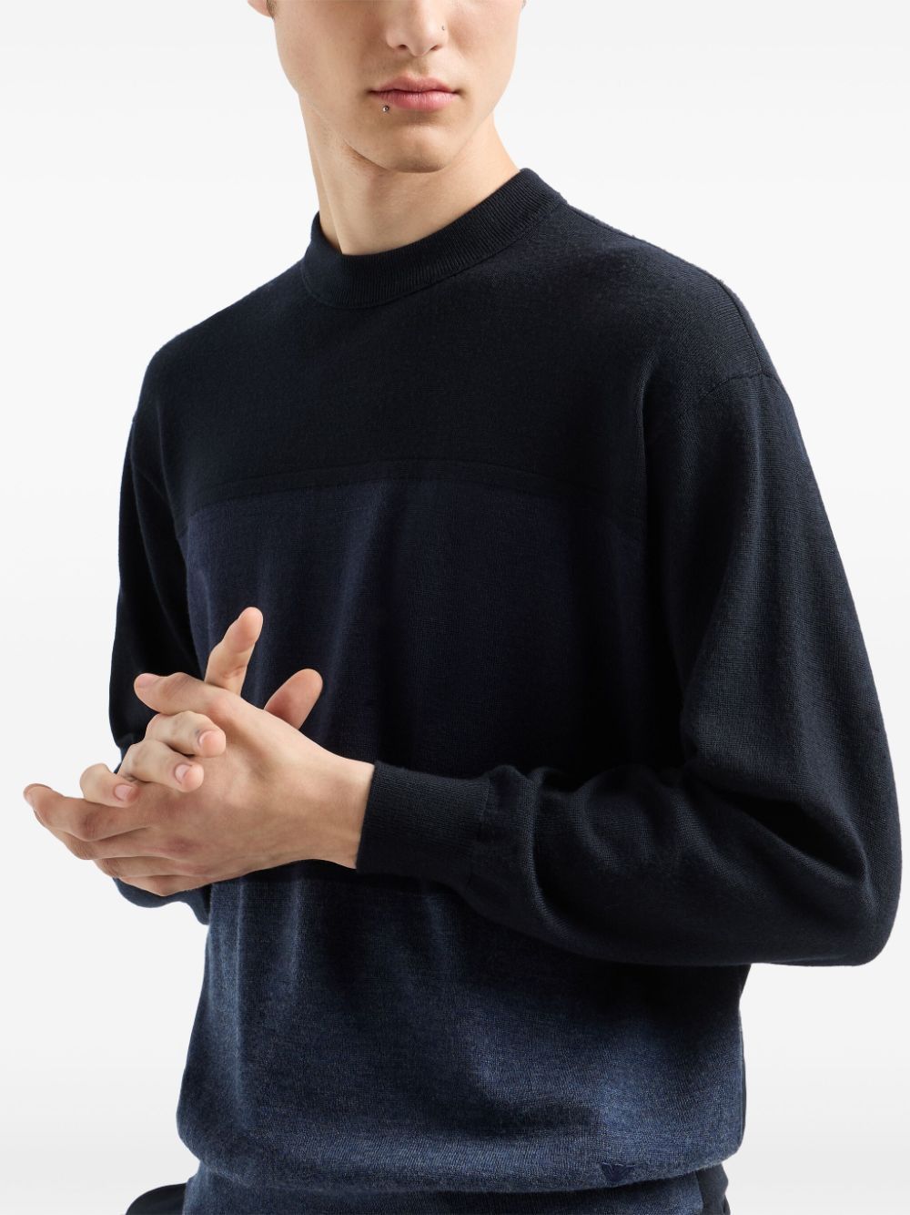 EMPORIO ARMANI Men's Classic Wool Pullover