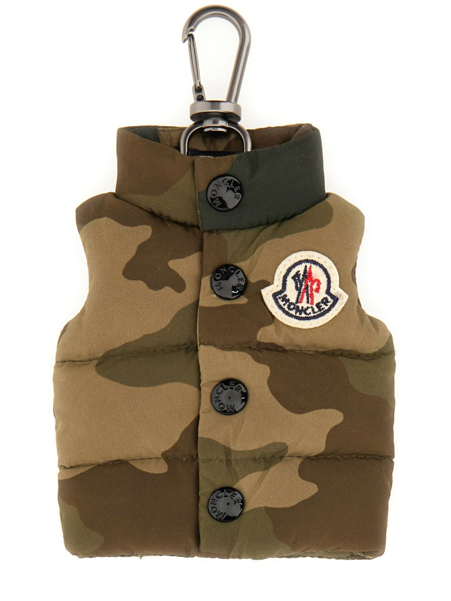 MONCLER Mini Vest-Shaped Keychain