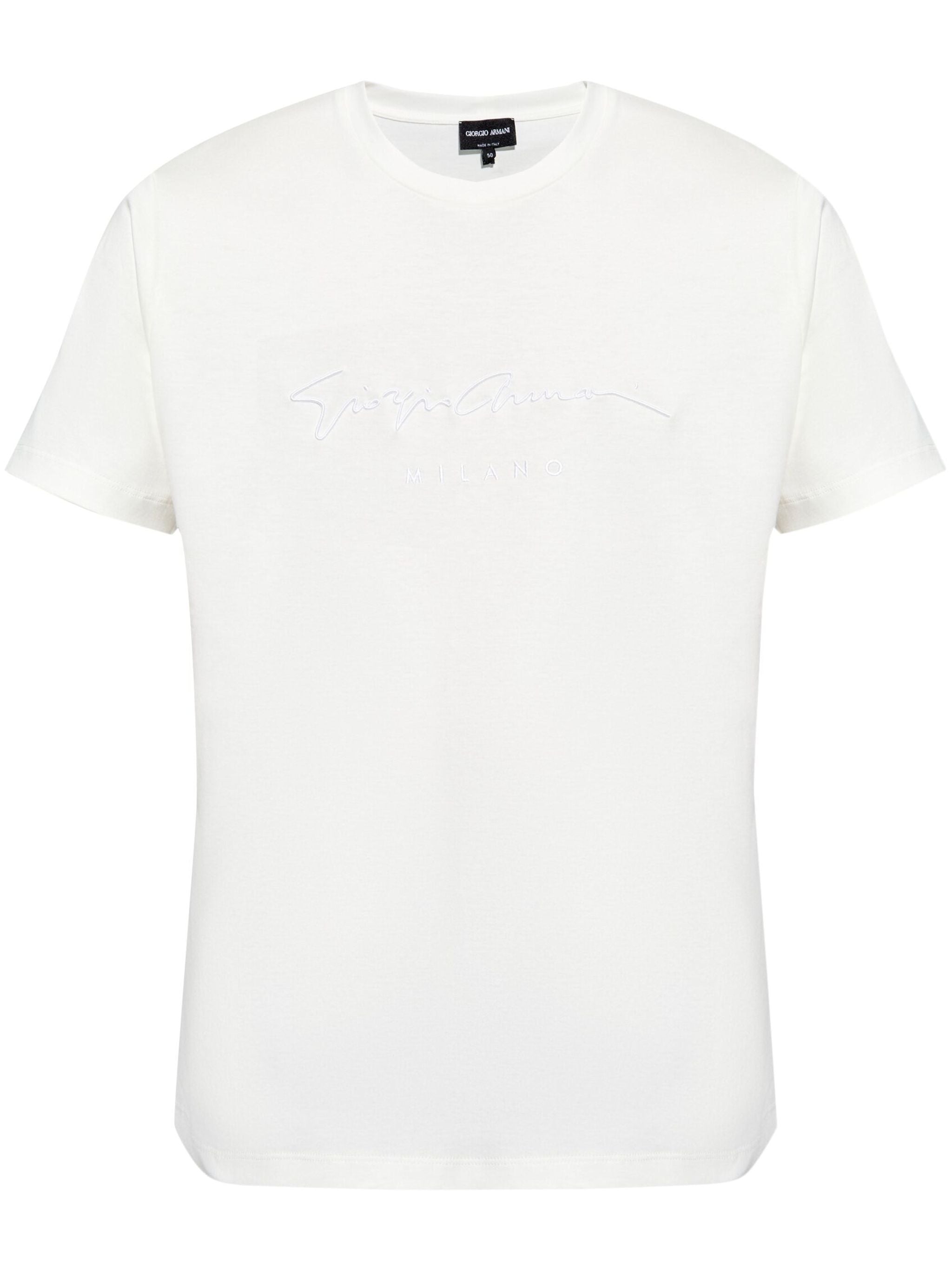 GIORGIO ARMANI Classic Cotton T-Shirt for Men - Fall/Winter 2025