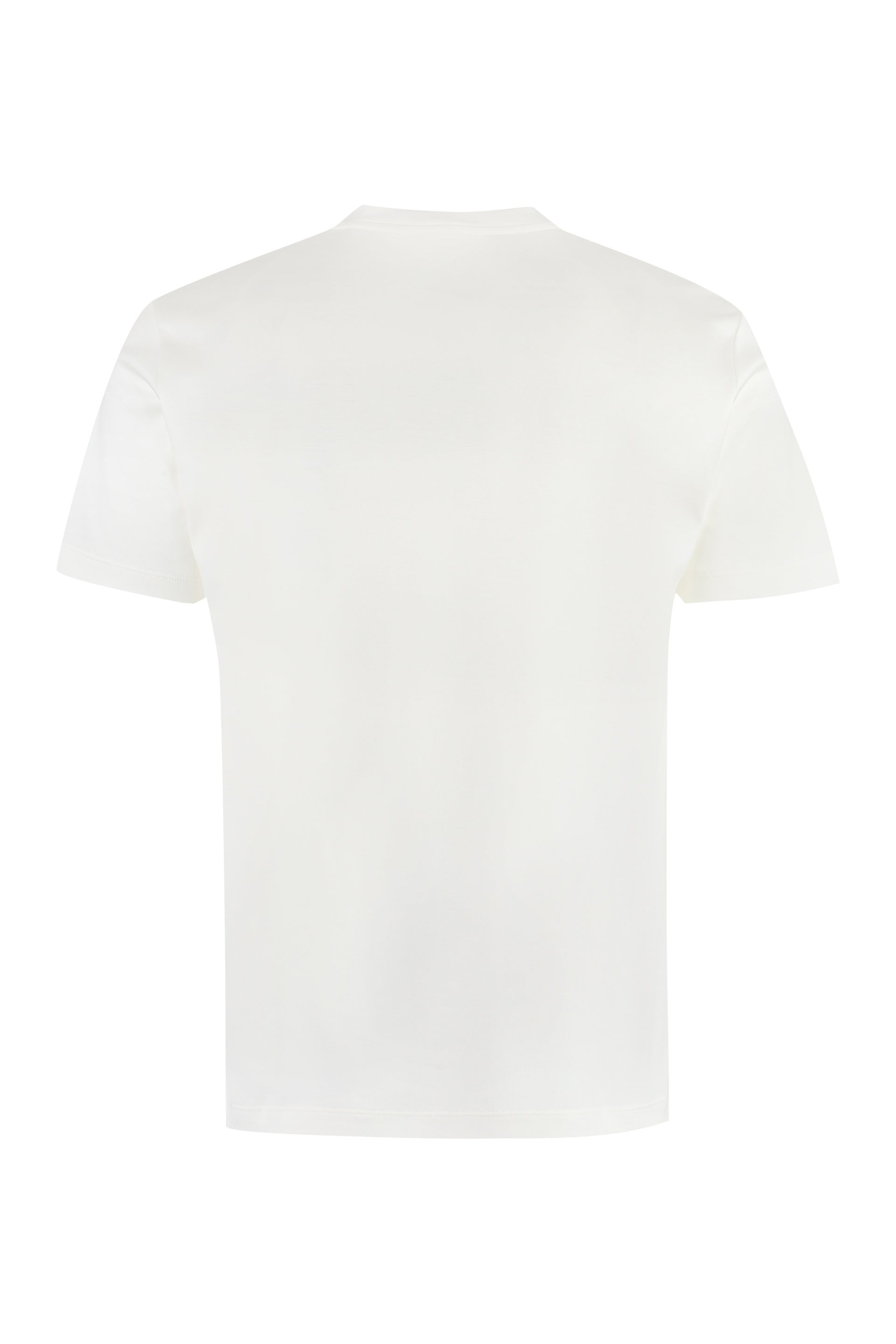 GIORGIO ARMANI Embroidered Logo Cotton T-Shirt
