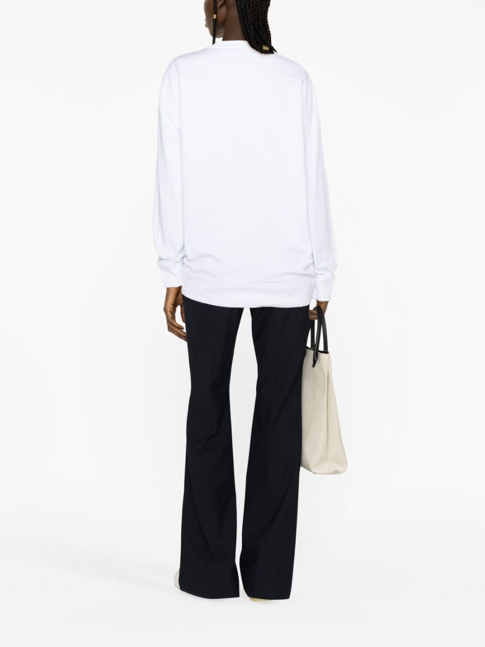 STELLA MCCARTNEY Hotfix Rhinestone Logo Sweatshirt