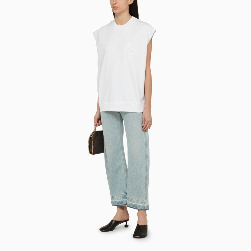 STELLA MCCARTNEY Oversized Cotton Crew-Neck Tank Top
