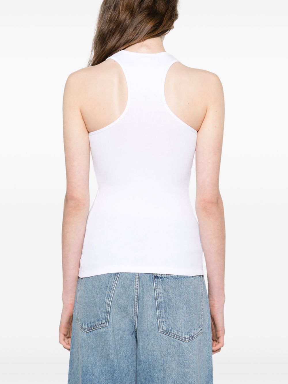 STELLA MCCARTNEY Racerback Scoop Neck Sleeveless Tank Top