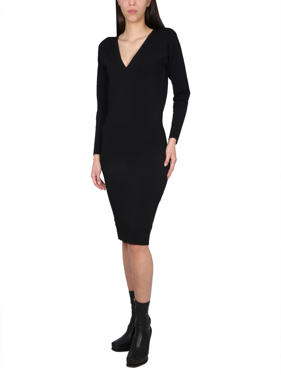 STELLA MCCARTNEY Slim Fit V-Neck Dress