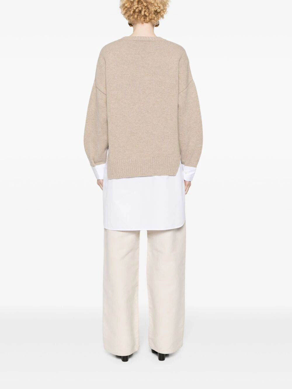 STELLA MCCARTNEY Layered Wool and Cotton Sweater