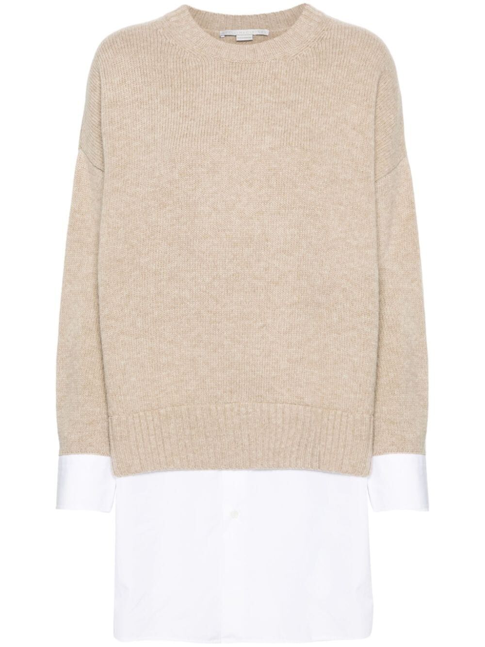 STELLA MCCARTNEY Layered Wool and Cotton Sweater